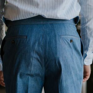 Gurkha Trousers Light Blue Denim