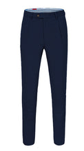 Load image into Gallery viewer, Single Pleated Moleskin Trousers Navy