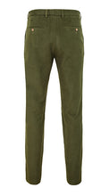 Load image into Gallery viewer, Single Pleated Moleskin Trousers Olive