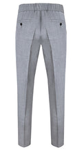Load image into Gallery viewer, Drawstring Wool Trousers Light Grey