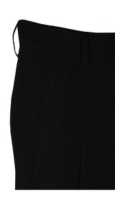 Gia High Rise Flannel Trousers Black