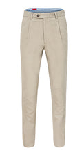 Load image into Gallery viewer, Single Pleated Moleskin Trousers Ivory
