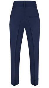 Gia High Rise Wool Trousers Navy