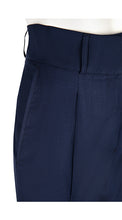 Load image into Gallery viewer, Gia High Rise Wool Trousers Navy