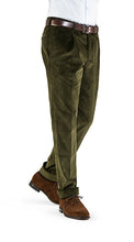 Load image into Gallery viewer, Heavyweight Corduroy Trousers Olive Green
