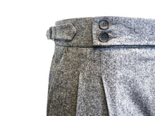 Laden Sie das Bild in den Galerie-Viewer, Doppelfalten-Flanellhose Grau