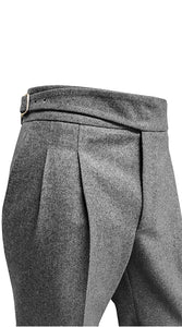 Flannel Gurkha Trousers Grey