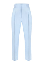 Load image into Gallery viewer, Women Tailored linen trousers with pleats, pantalon en lin femme