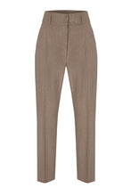 Load image into Gallery viewer, Gia High Rise Flannel Trousers Beige