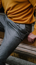 Laden Sie das Bild in den Galerie-Viewer, Doppelfalten-Flanellhose Grau